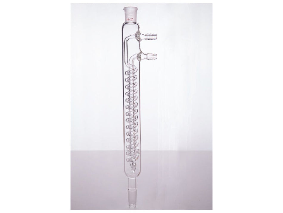 MSE PRO Snake Type Reflux Condenser, High Efficiency, 24/40, Interlayer Length 125mm, φ8mm Small Nozzle - MSE Supplies LLC