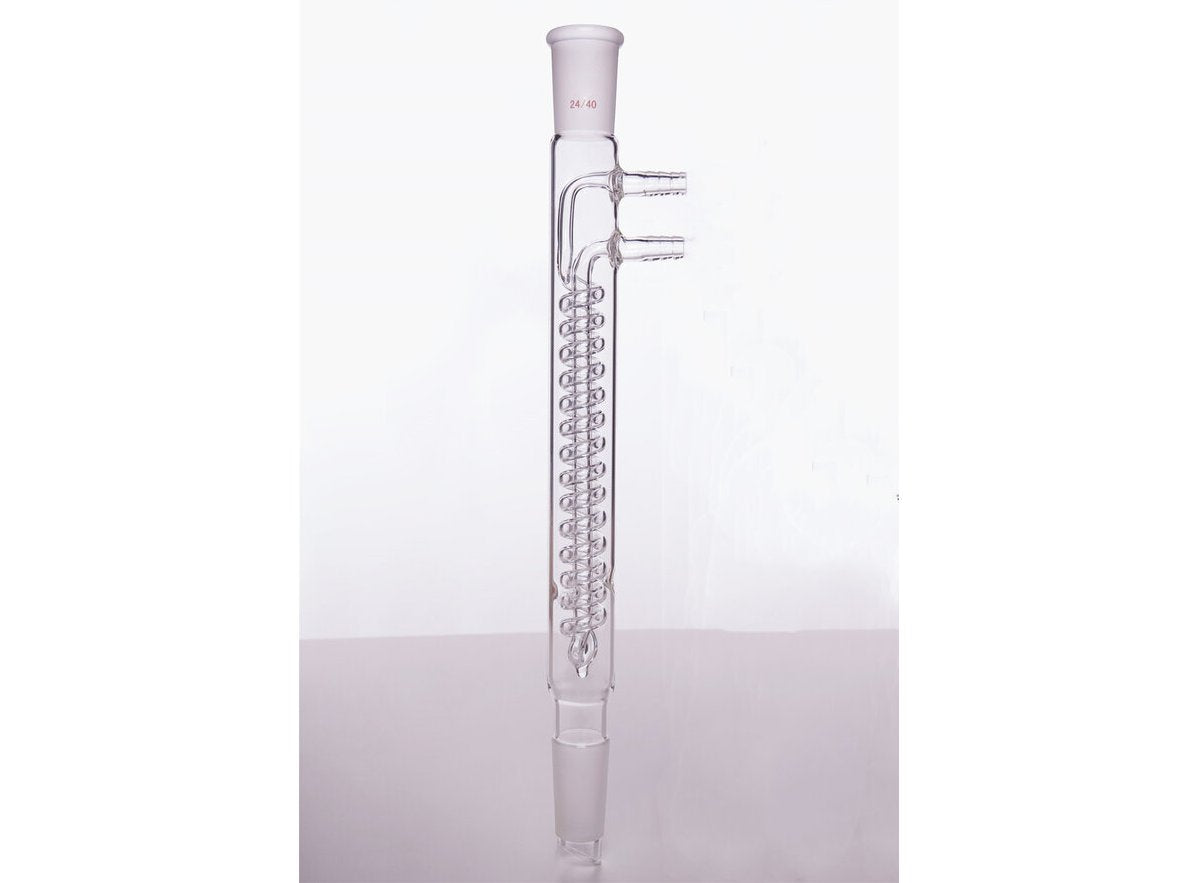 MSE PRO Snake Type Reflux Condenser, High Efficiency, 24/40, Interlayer Length 175mm, φ10mm Small Nozzle - MSE Supplies LLC