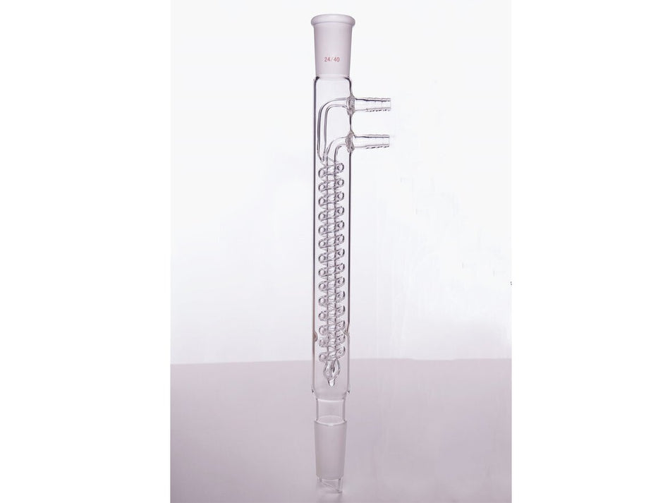MSE PRO Snake Type Reflux Condenser, High Efficiency, 24/40, Interlayer Length 175mm, φ10mm Small Nozzle - MSE Supplies LLC