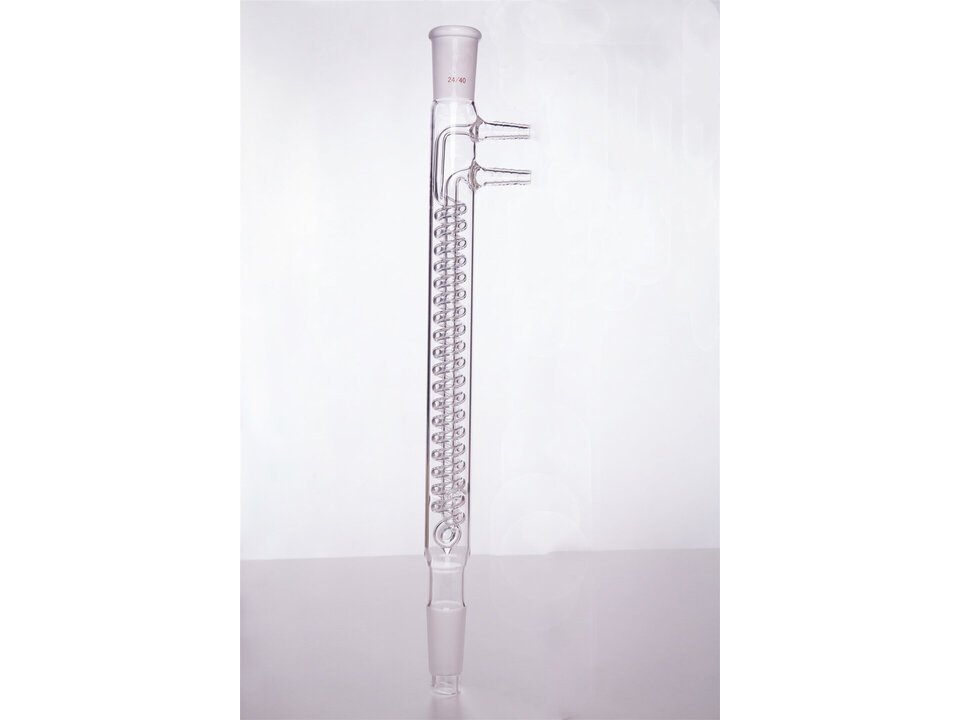 MSE PRO Snake Type Reflux Condenser, High Efficiency, 24/40, Interlayer Length 225mm, φ10mm Small Nozzle - MSE Supplies LLC