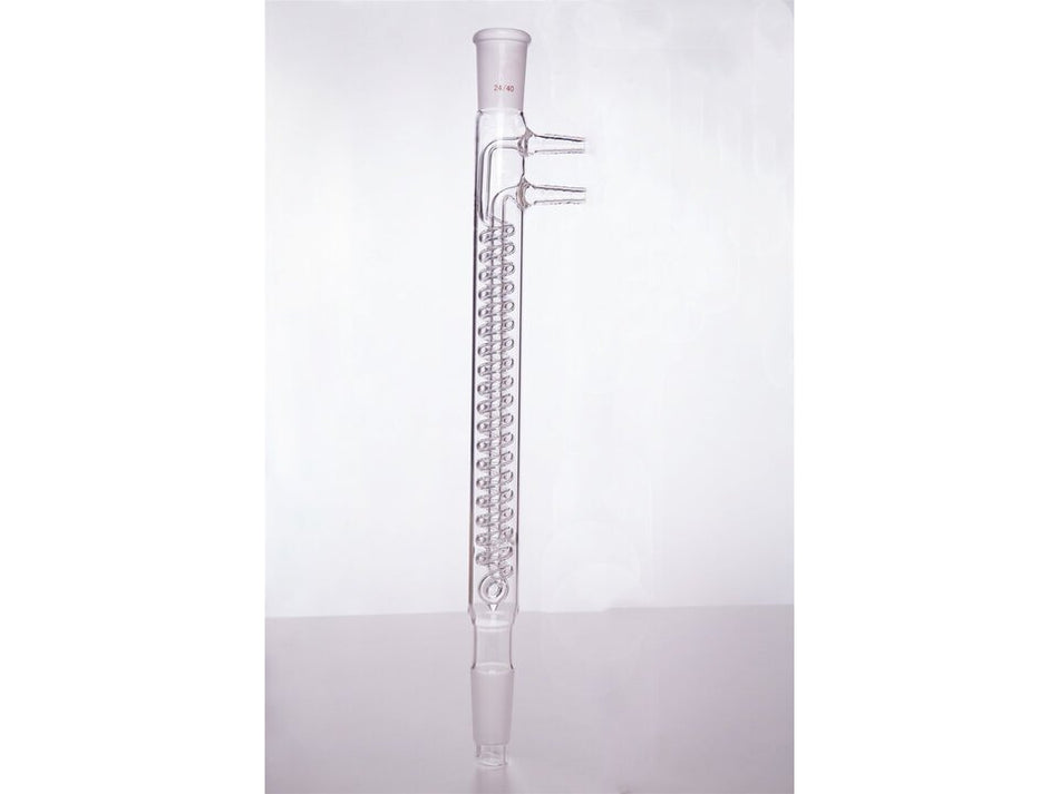 MSE PRO Snake Type Reflux Condenser, High Efficiency, 24/40, Interlayer Length 225mm, φ10mm Small Nozzle - MSE Supplies LLC