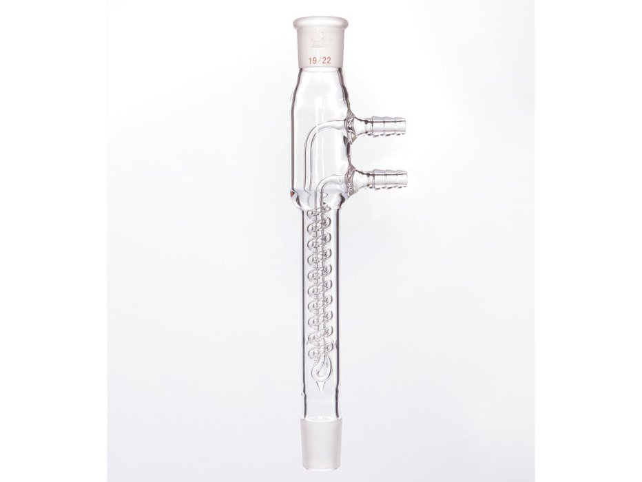 MSE PRO Snake Type Reflux Condenser, High Efficiency, 19/22, Interlayer Length 100mm, φ8mm Small Nozzle