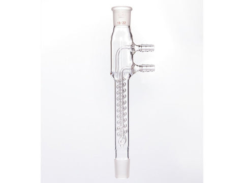 MSE PRO Snake Type Reflux Condenser, High Efficiency, 19/22, Interlayer Length 100mm, φ8mm Small Nozzle