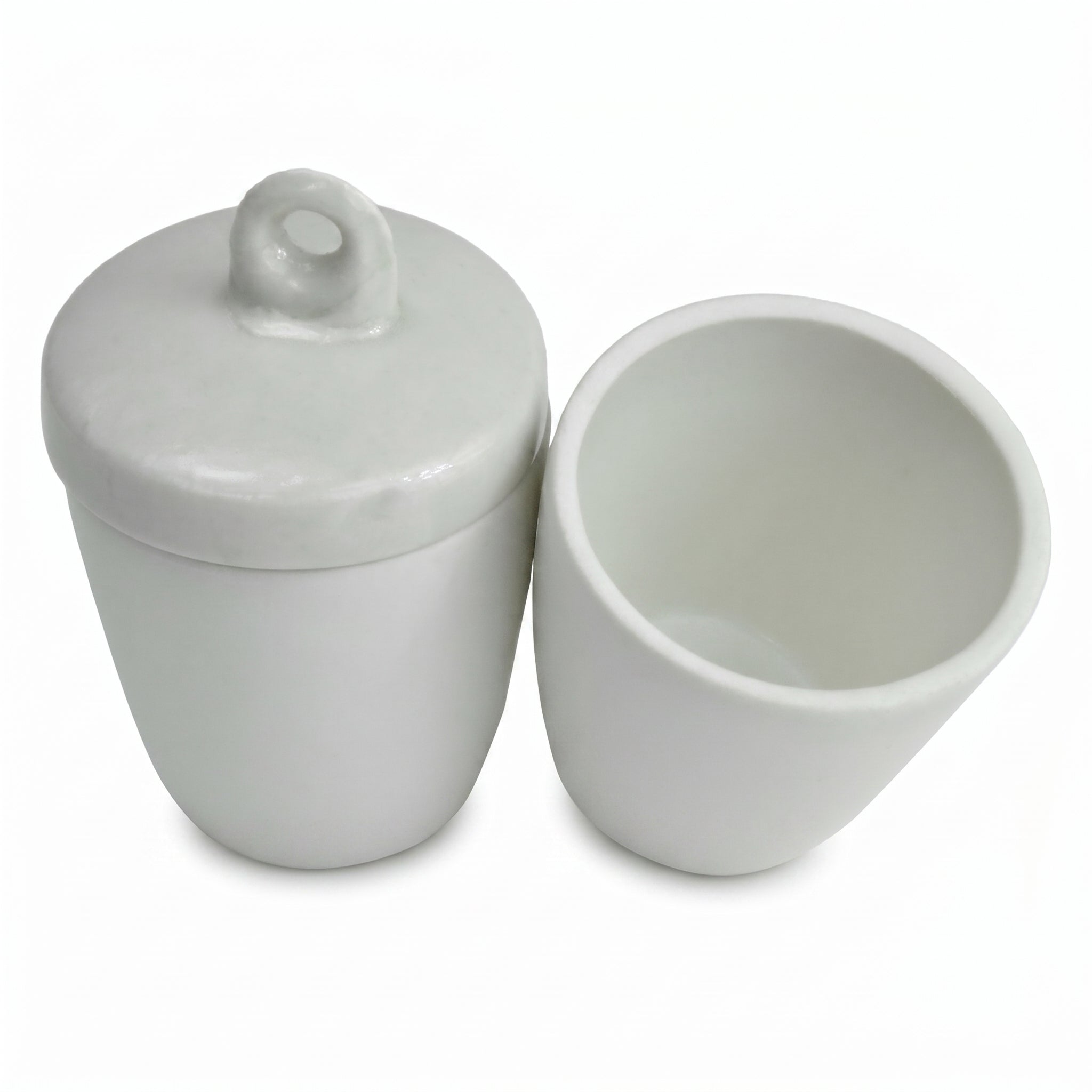 MSE PRO High Form Porcelain Crucible with Cover, 10 pieces per pack AI image