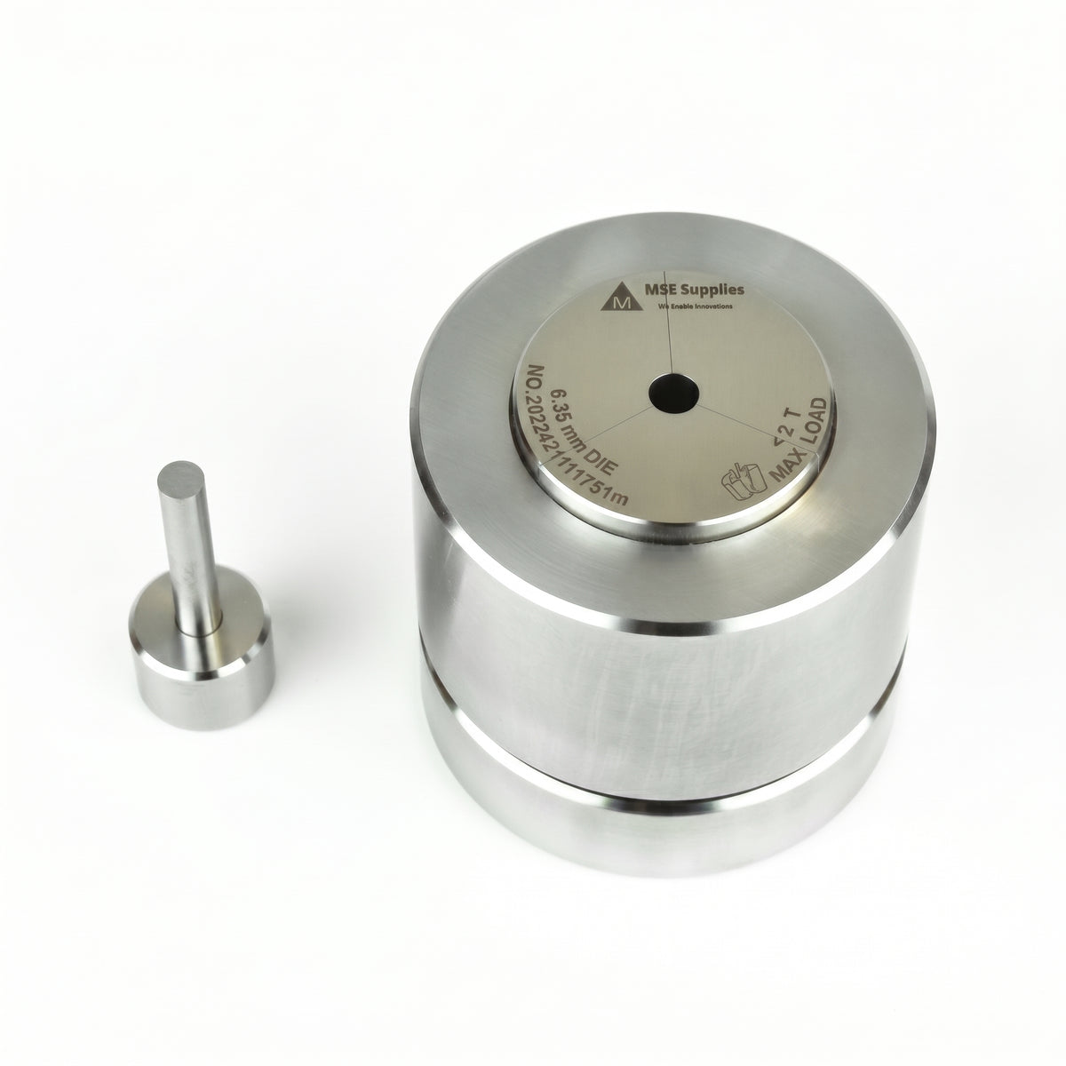 MSE PRO 0.25" (6.35 mm) Diameter Split Type Dry Pellet Pressing Die Set AI image