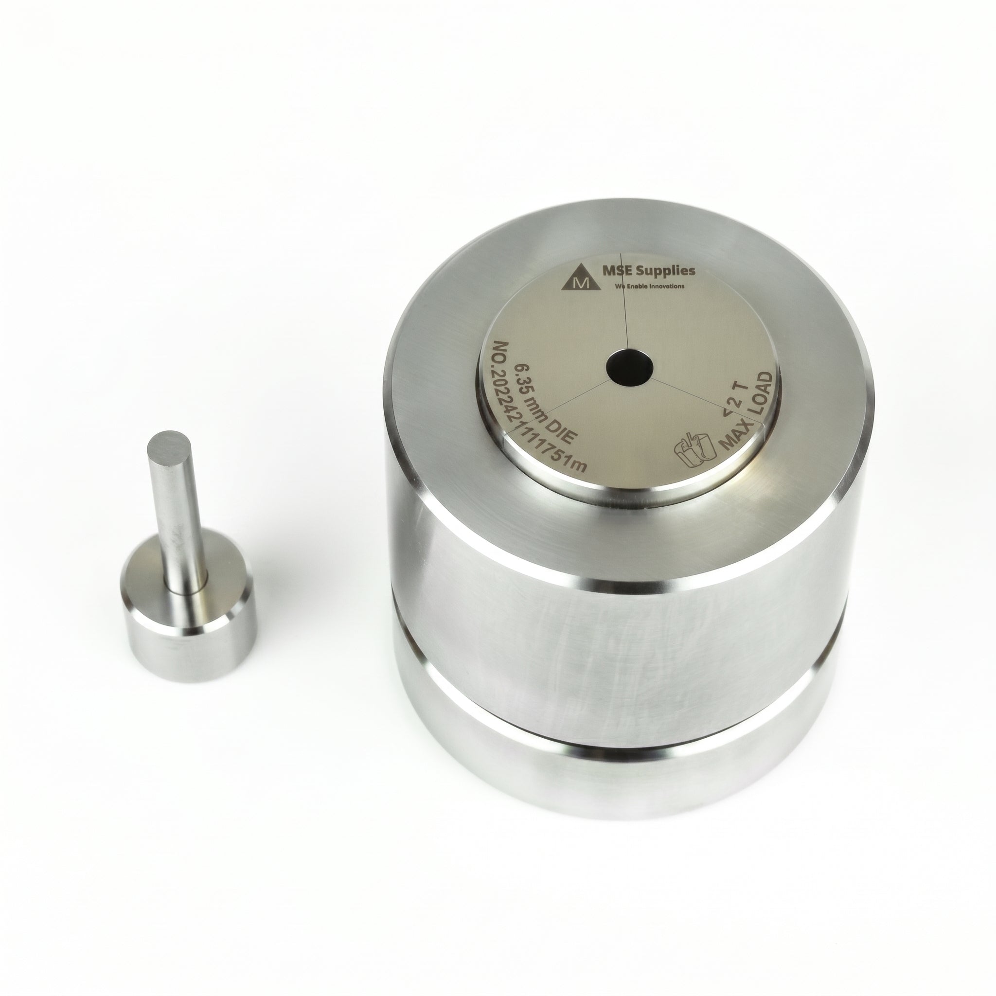 MSE PRO 0.25" (6.35 mm) Diameter Split Type Dry Pellet Pressing Die Set AI image