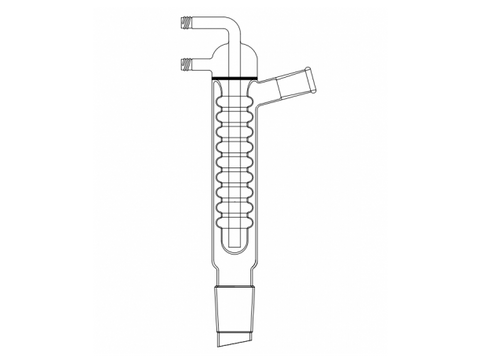 MSE PRO New Ball Cooling Core, High Efficiency Cooler, 24/40-24/40, Effective Length: 330mm, φ8mm Detachable Nozzle
