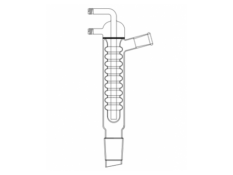 MSE PRO New Ball Cooling Core, High Efficiency Cooler, 24/40-34/45, Effective Length: 335mm, φ8mm Detachable Nozzle - MSE Supplies LLC