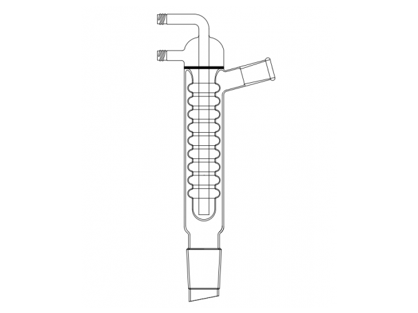 MSE PRO New Ball Cooling Core, High Efficiency Cooler, 24/40-40/50, Effective Length: 340mm, φ8mm Detachable Nozzle - MSE Supplies LLC