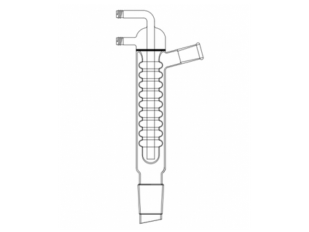 MSE PRO New Ball Cooling Core, High Efficiency Cooler, 24/40-40/50, Effective Length: 340mm, φ8mm Detachable Nozzle - MSE Supplies LLC