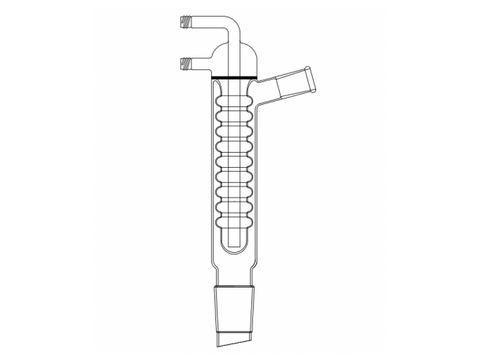 MSE PRO New Ball Cooling Core, High Efficiency Cooler, 24/40-40/50, Effective Length: 340mm, φ8mm Detachable Nozzle - MSE Supplies LLC