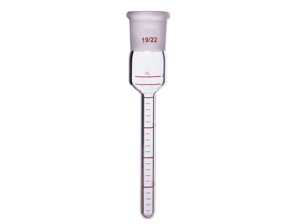MSE PRO Graduated Concentrator Tube, Grinding Mouth: 19/22, Volume: 4mL