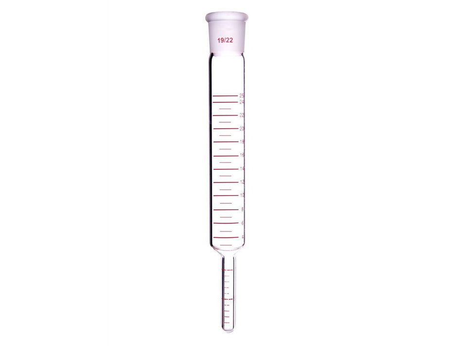 MSE PRO Graduated Concentrator Tube, Grinding Mouth: 19/22, Volume: 25mL - MSE Supplies LLC