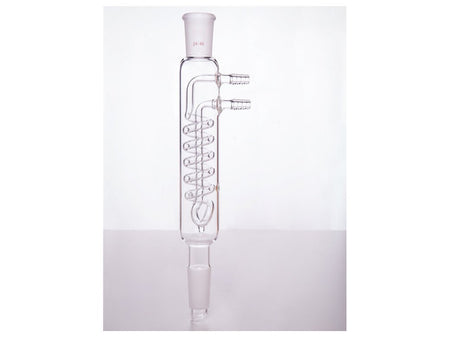 MSE PRO High Capacity Reflux Condenser, 24/40, Condenser Length: 125mm, φ10mm Nozzle - MSE Supplies LLC