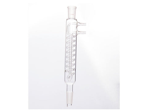 MSE PRO High Capacity Reflux Condenser, 24/40, Condenser Length: 175mm, φ10mm Nozzle - MSE Supplies LLC