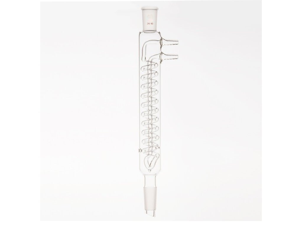 MSE PRO High Capacity Reflux Condenser, 24/40, Condenser Length: 200mm, φ10mm Nozzle - MSE Supplies LLC