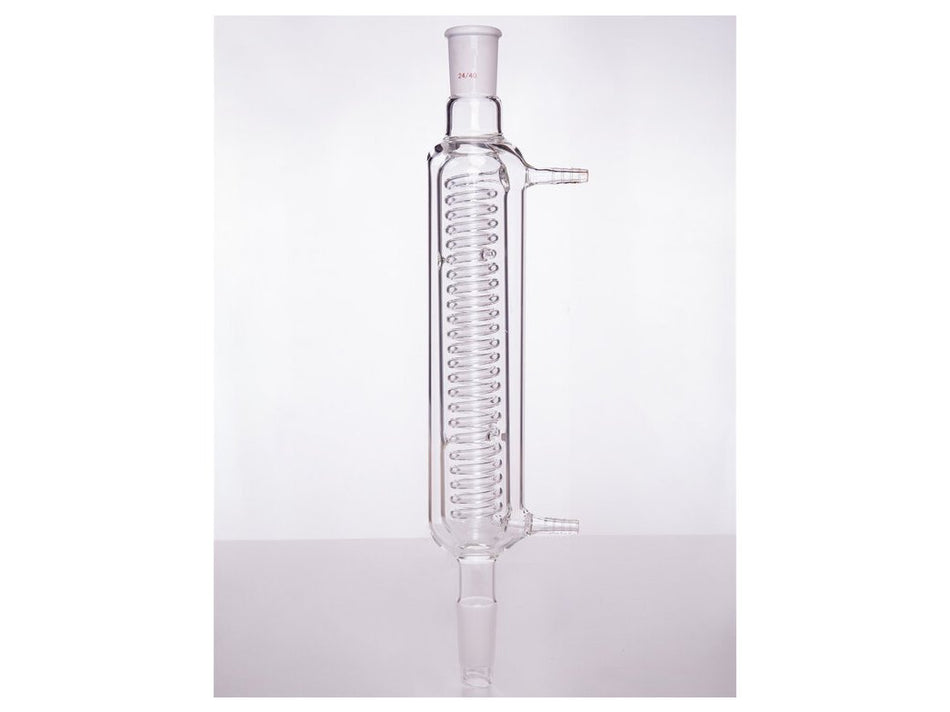 MSE PRO Snake-Shaped Condenser with Sandwich, 24/40, Sandwich Length 250mm, φ10mm Small Nozzle