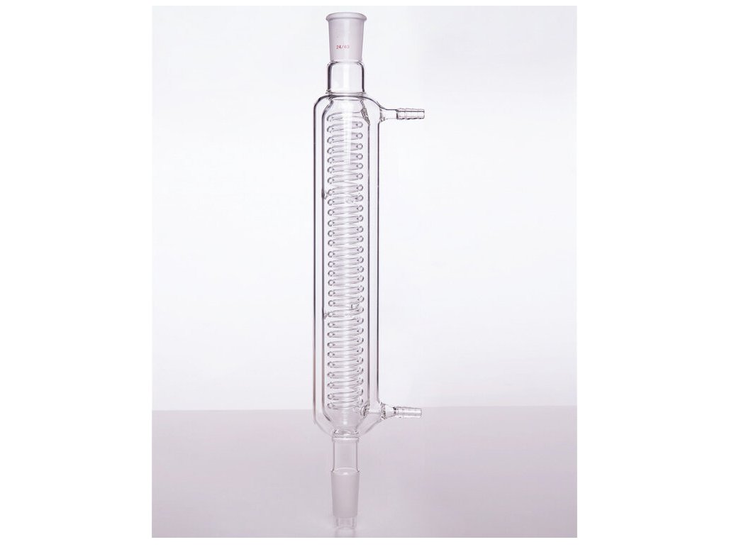 MSE PRO Snake-Shaped Condenser with Sandwich, 24/40, Sandwich Length 300mm, φ10mm Small Nozzle