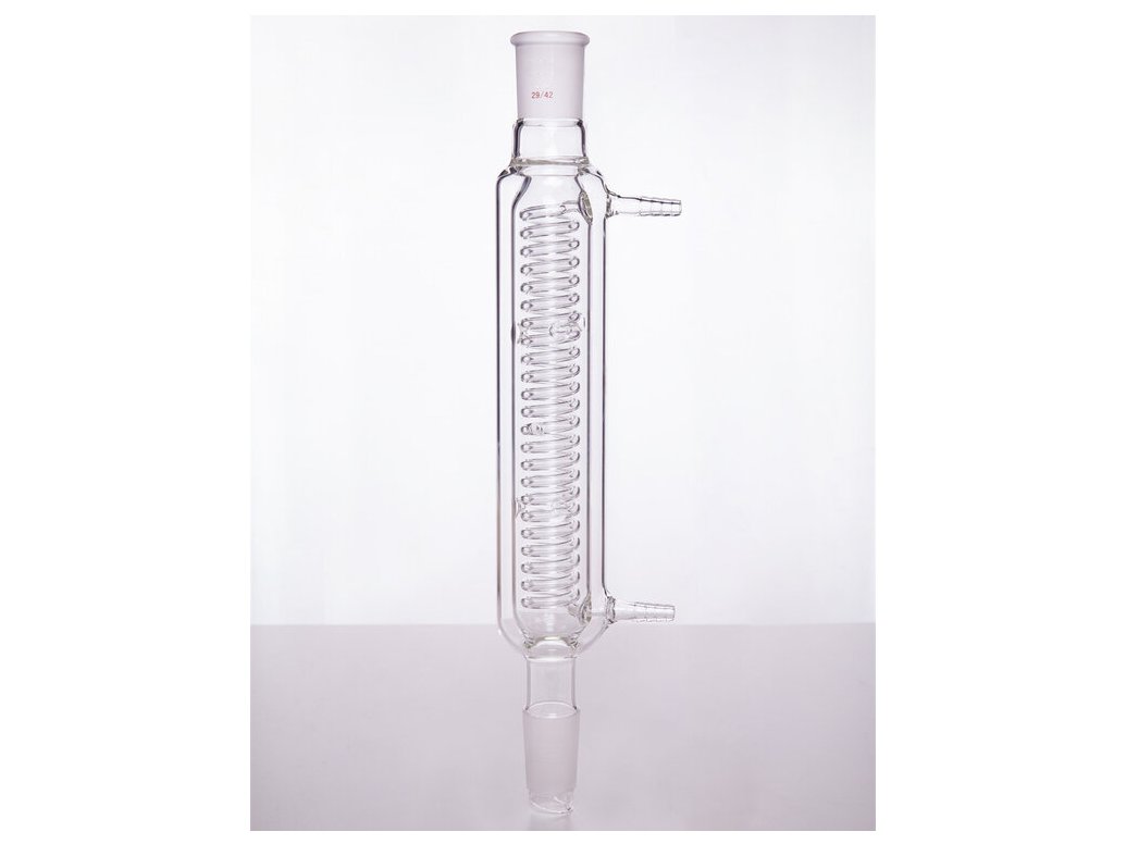 MSE PRO Snake-Shaped Condenser with Sandwich, 29/42, Sandwich Length 250mm, φ10mm Small Nozzle
