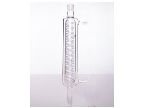 MSE PRO Snake-Shaped Condenser with Sandwich, 19/22, Sandwich Length 250mm, φ10mm Small Nozzle - MSE Supplies LLC