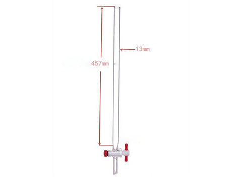 MSE PRO PTFE Gate Column, φ10mm, Effective Length: 400mm - MSE Supplies LLC