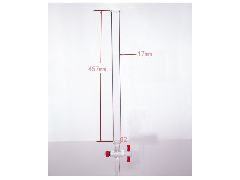 MSE PRO PTFE Gate Column with Sand Plate, φ17mm, Effective Length: 457mm - MSE Supplies LLC