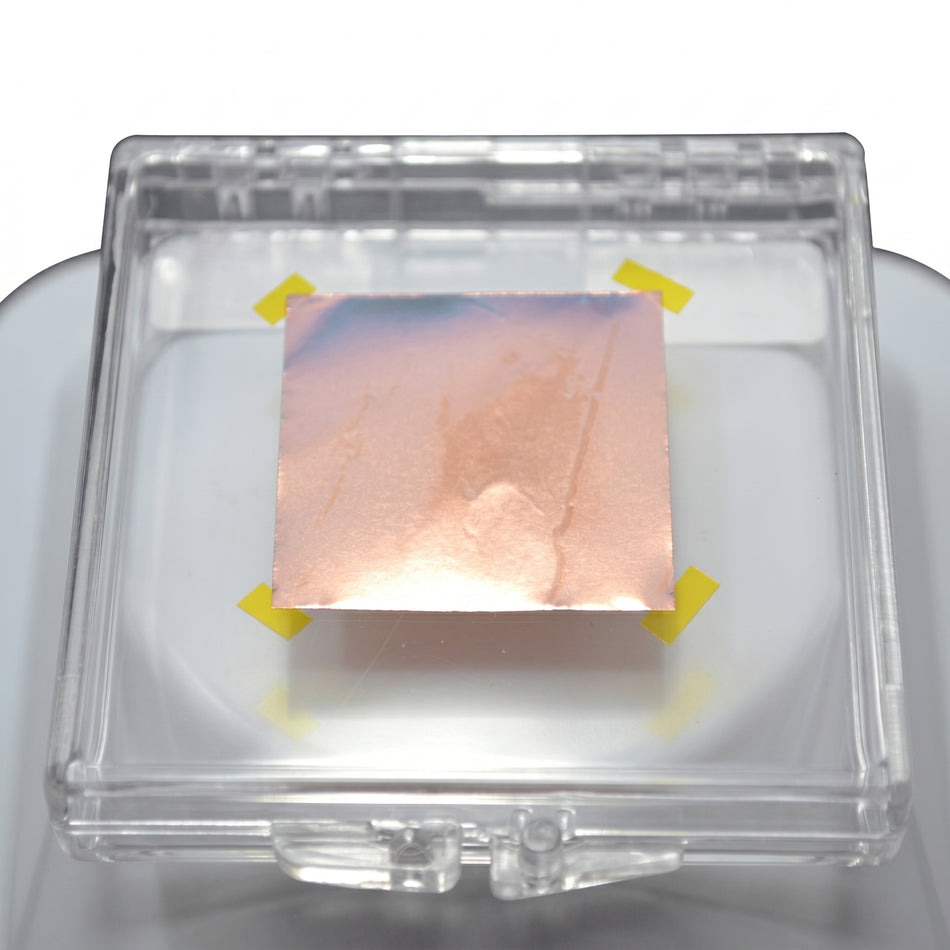 MSE PRO 100mm x 100mm Monolayer Graphene Film on Cu Foil Substrate AI image