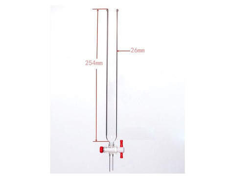 MSE PRO PTFE Gate Column, φ26mm, Effective Length: 254mm - MSE Supplies LLC