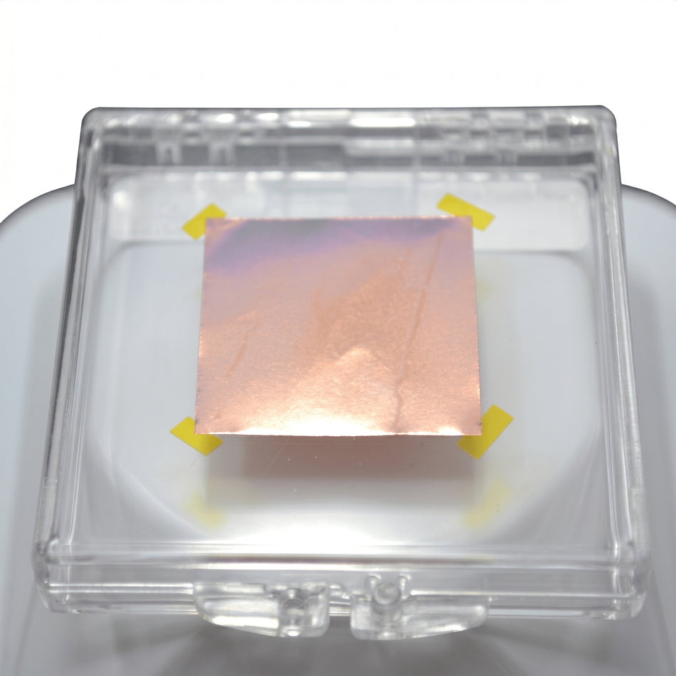 MSE PRO 100mm x 100mm Monolayer Graphene Film on Cu Foil with PMMA Coating AI image