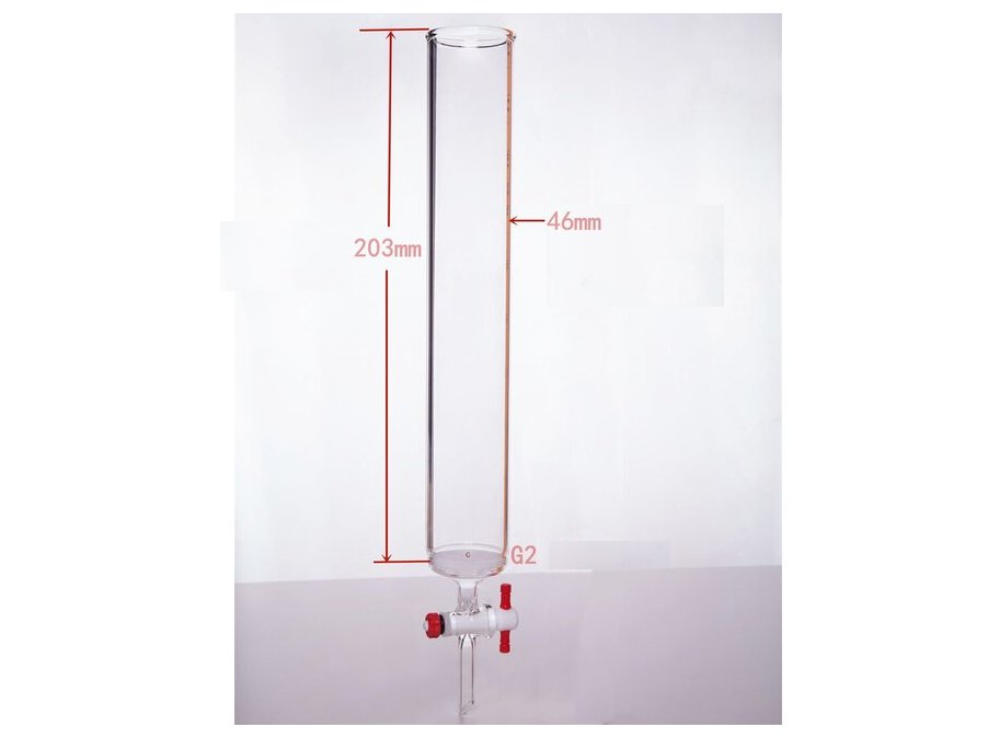 MSE PRO PTFE Gate Column with Sand Plate, φ46mm, Effective Length: 203mm - MSE Supplies LLC