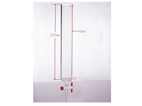 MSE PRO PTFE Gate Column with Sand Plate, φ46mm, Effective Length: 203mm - MSE Supplies LLC