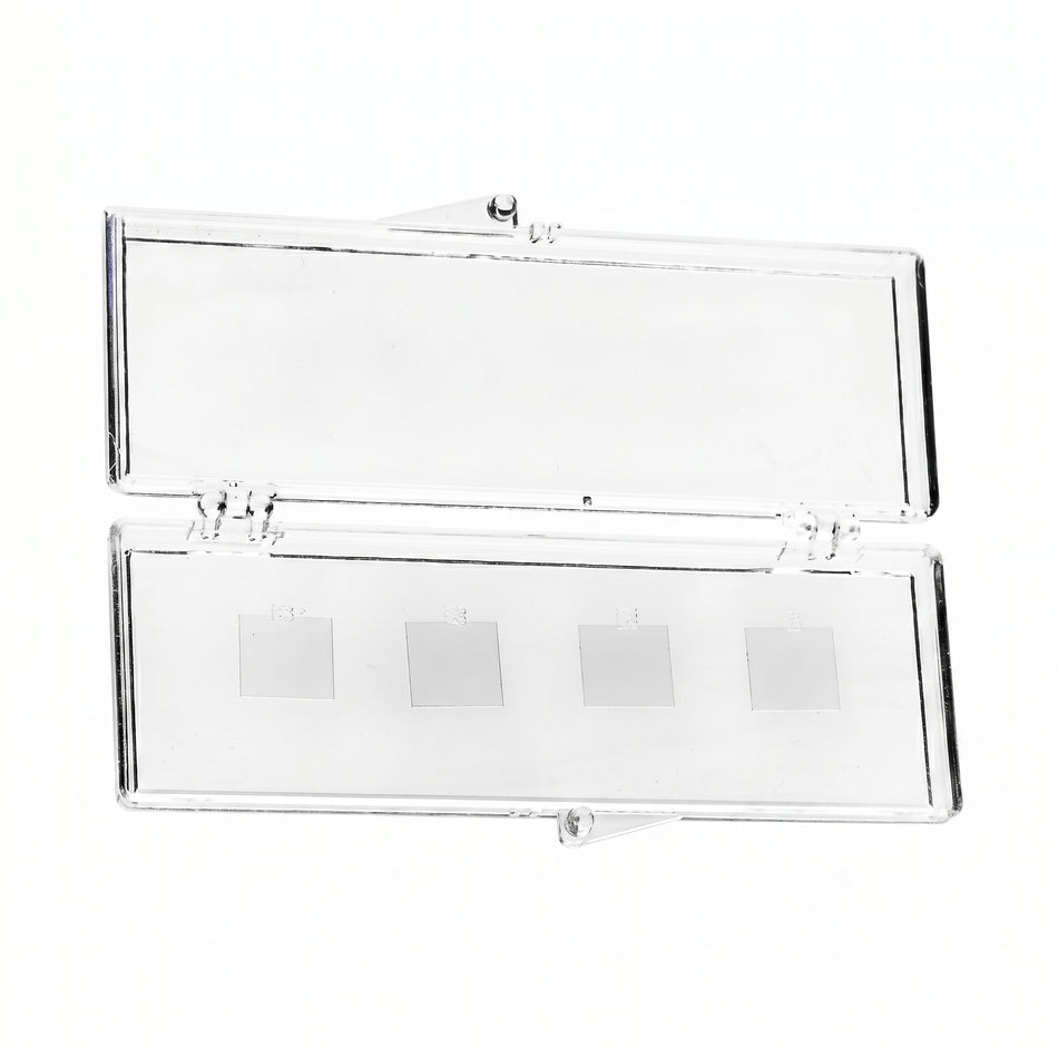 MSE PRO 10 mm x 10 mm Monolayer Graphene Film on 500um Quartz Substrate Pack of 4 AI image