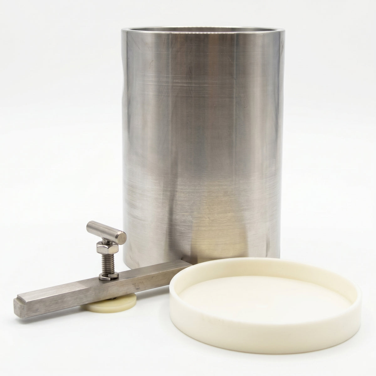 MSE PRO Planetary Jar to Roller Jar Stainless Steel Sleeve Adapter for 500 mL YSZ Jar (JA0210) AI image
