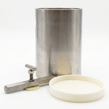MSE PRO Planetary Jar to Roller Jar Stainless Steel Sleeve Adapter for 500 mL YSZ Jar (JA0210) AI image
