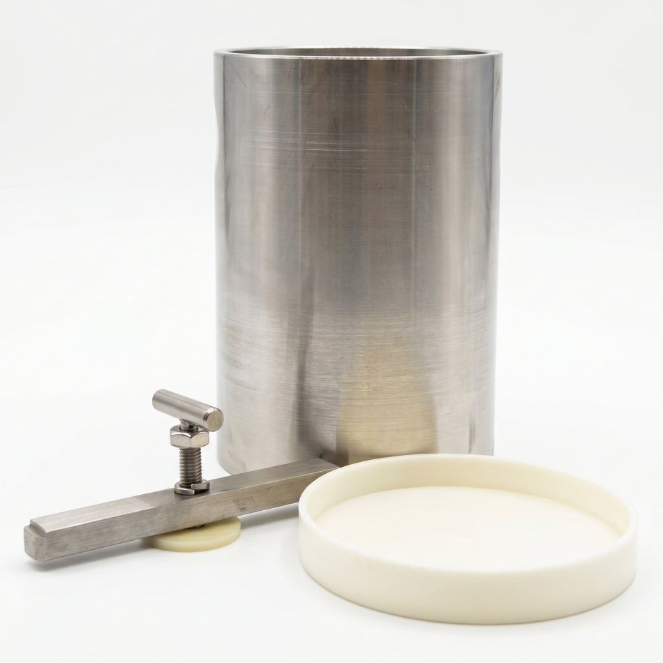 MSE PRO Planetary Jar to Roller Jar Stainless Steel Sleeve Adapter for 500 mL YSZ Jar (JA0210) AI image