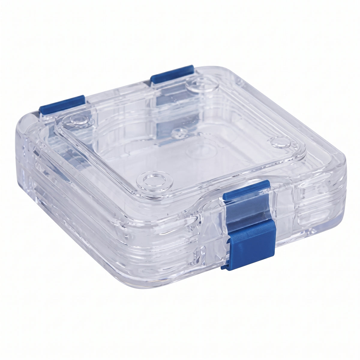 MSE PRO Plastic Membrane Box (75x75x25 mm) for Delicate Materials Storage AI image
