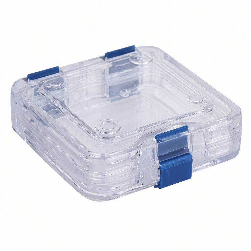 MSE PRO Plastic Membrane Box (75x75x25 mm) for Delicate Materials Storage AI image