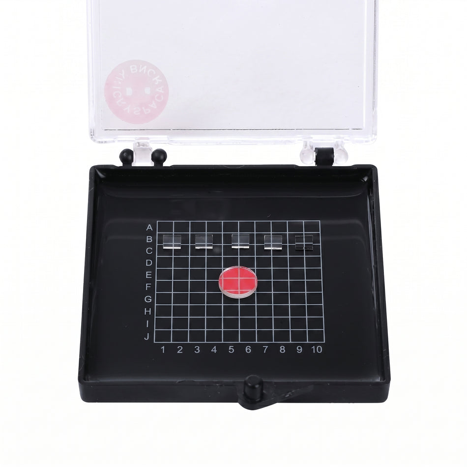 MSE PRO Pack of 10 Sticky Gel Carrier Boxes (55x55x10 mm) for Delicate Materials Storage AI image