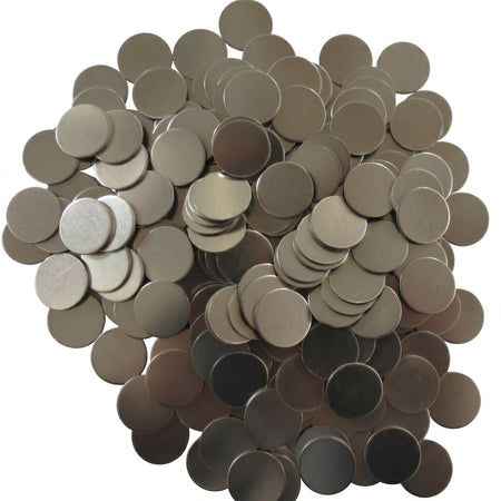 MSE PRO 100 pcs of Stainless Steel (304SS) Spacer (15.8 mm Dia. x 0.5 mm T) for CR2016, CR2025, CR2032 Coin Cell Research AI image