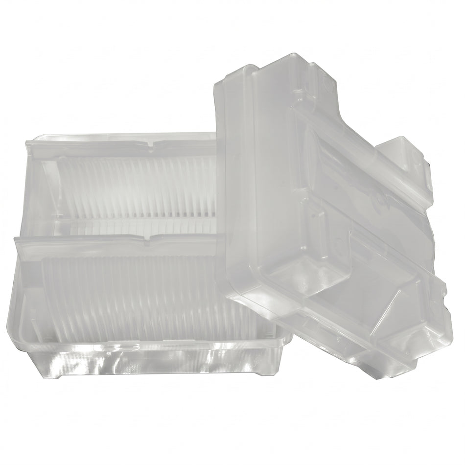 MSE PRO 5 pcs of 4 inch Diameter 25 Wafers Carrier Box, Polypropylene, Cleanroom Class 100 Grade AI image