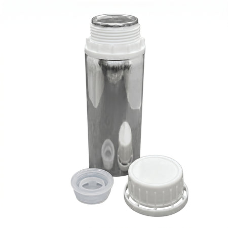 MSE PRO 100 mL Aluminum Bottle with Plug and Cap for Chemicals Storage and Shipping AI image
