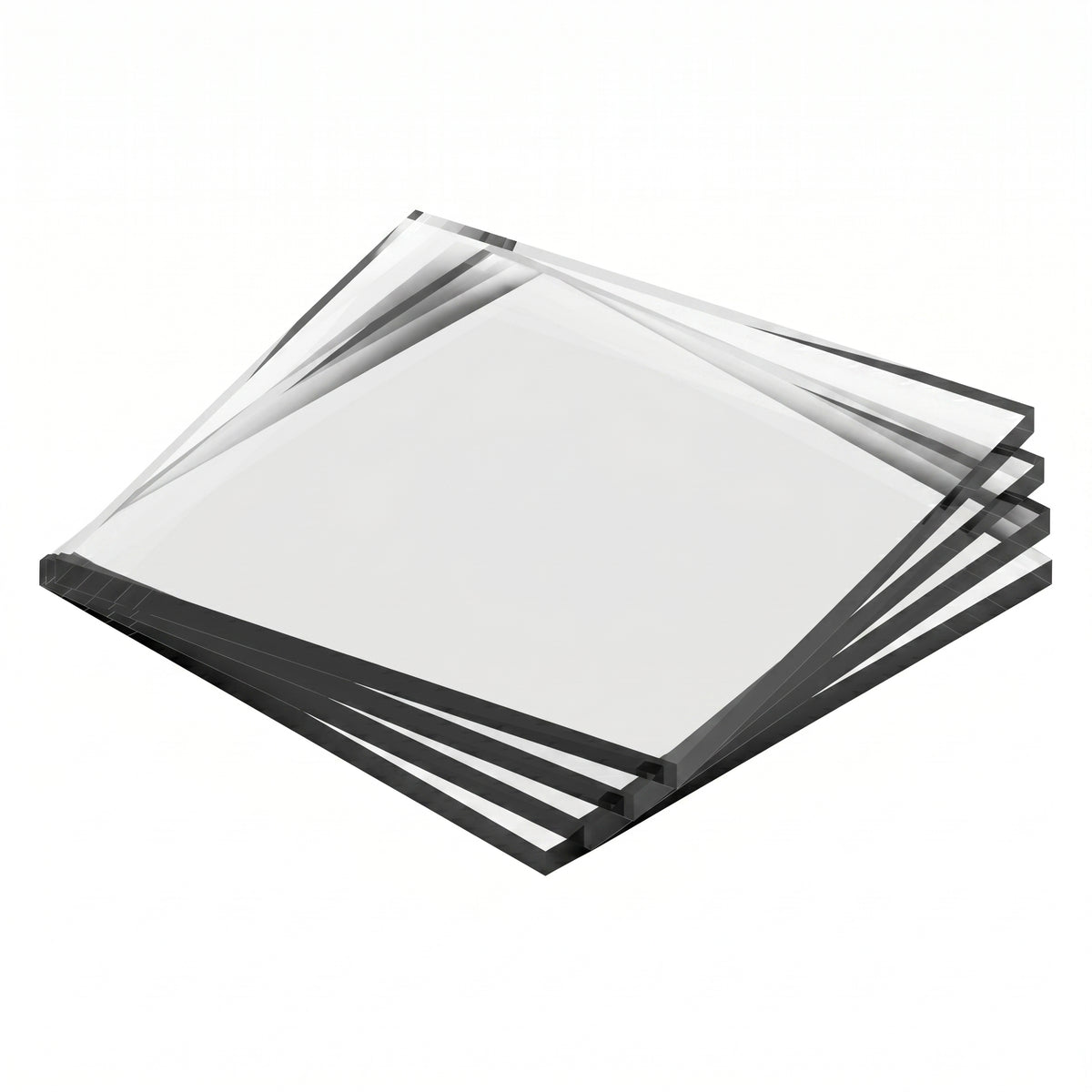 Fused quartz window glass – JGS2, 25 mm x 25 mm x 0.5 mm AI image