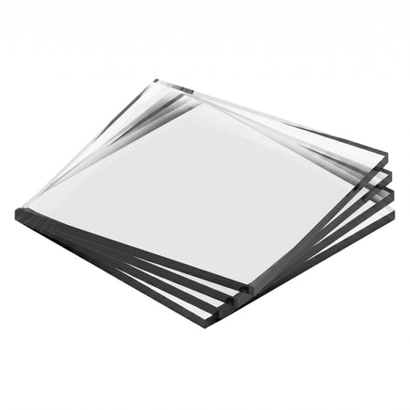 Fused quartz window glass – JGS2, 25 mm x 25 mm x 0.5 mm AI image
