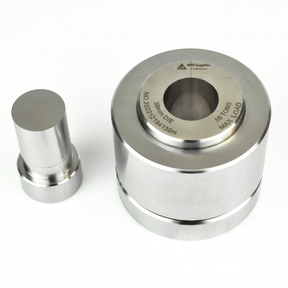 MSE PRO 30 mm Diameter Split Type Dry Pellet Pressing Die Set AI image