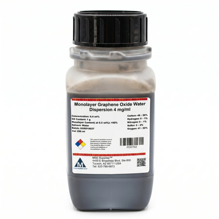 MSE PRO 250 ml Monolayer Graphene Oxide Water Dispersion 4 mg/ml AI image