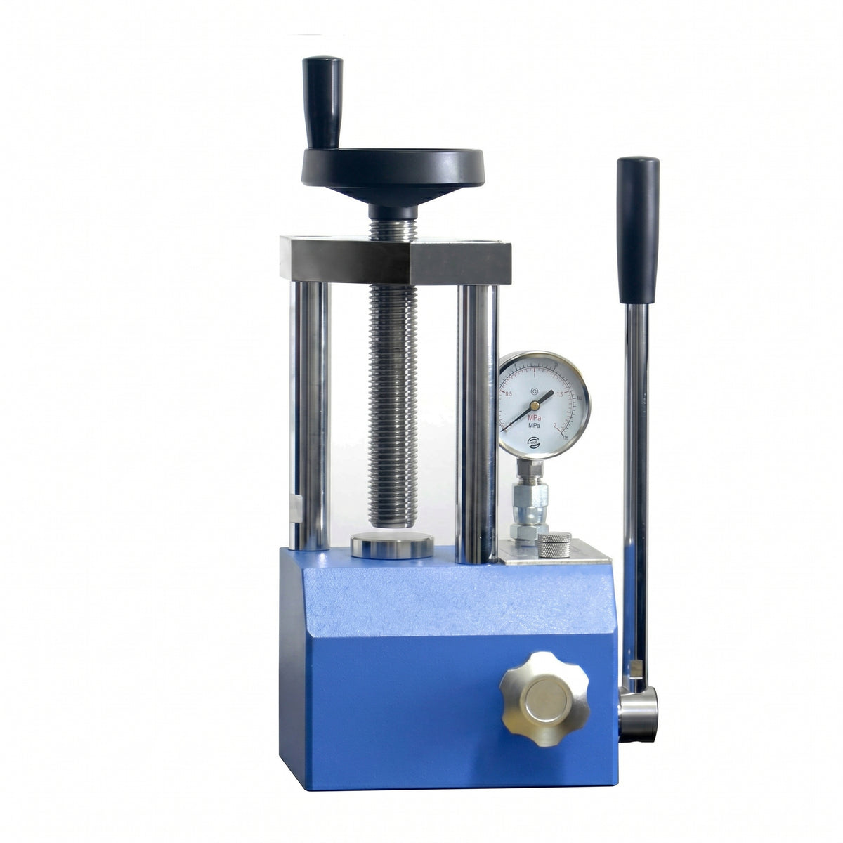 MSE PRO Lab Scale Small 3-Ton Manual Hydraulic Pellet Press AI image