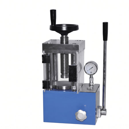 MSE PRO Lab Scale 24-Ton Manual Hydraulic Pellet Press with Safety Shield AI image
