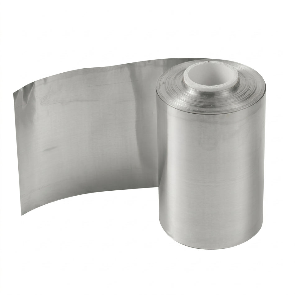 MSE PRO 99.9% Zinc (Zn) Metal Foil (1400 x 100 x 0.1 mm) for Zinc Ion Battery, Film Deposition and Catalysis AI image