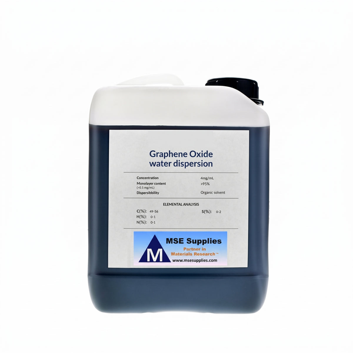 MSE PRO 5 L Monolayer Graphene Oxide Water Dispersion 4 mg/ml AI image