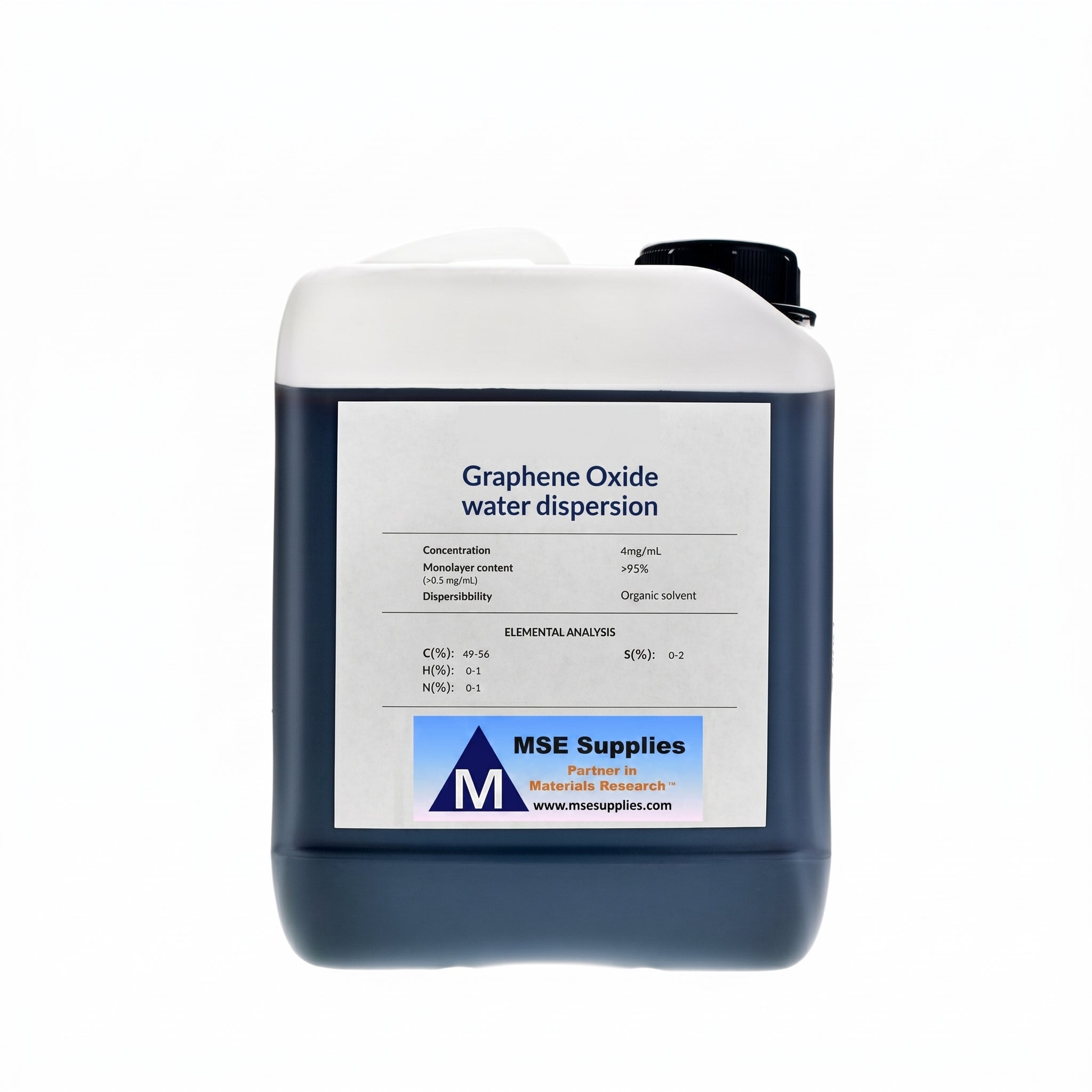 MSE PRO 5 L Monolayer Graphene Oxide Water Dispersion 4 mg/ml AI image